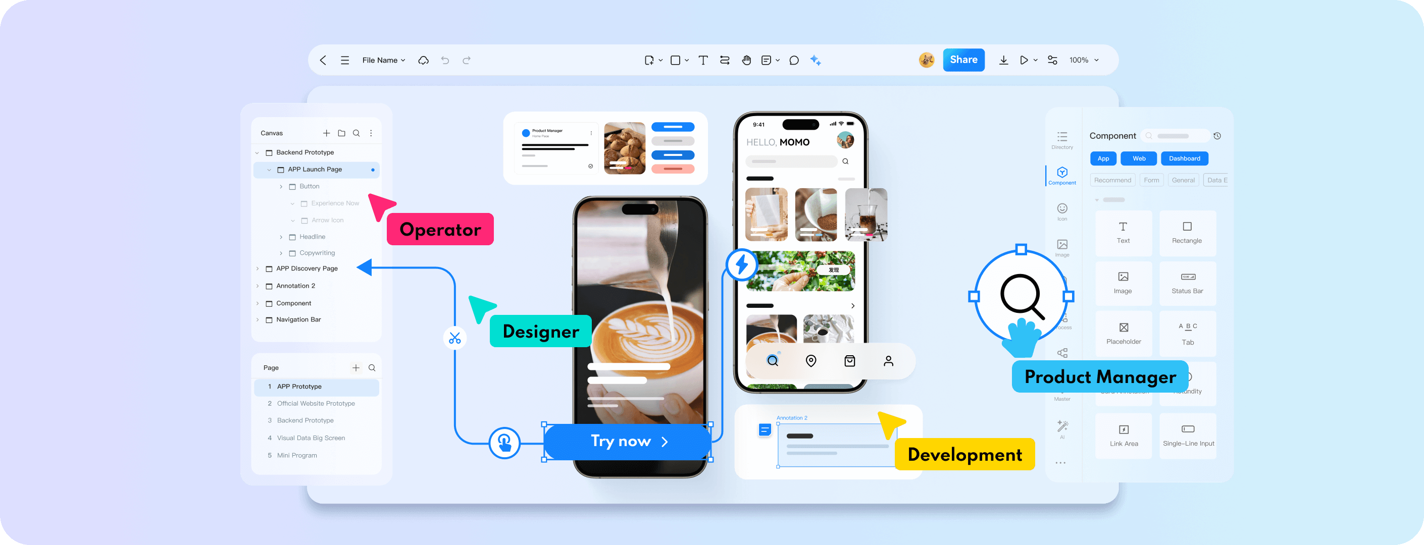 Interaction Program Banner Mockitt - The Online Interaction Design Tool for Product Managers